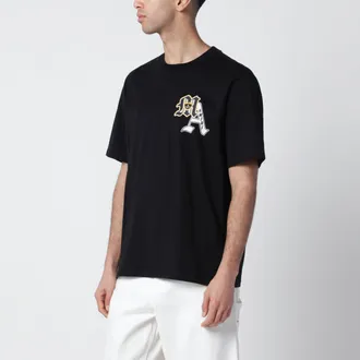 Amiri T-shirt Varsity Patch in cotone nera