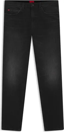 HUGO BOSS Slim-fit jeans in black stretch denim