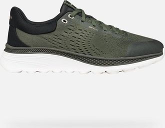 Geox Scarpe Spherica Actif X1 Uomo Verde Muschio/antracite