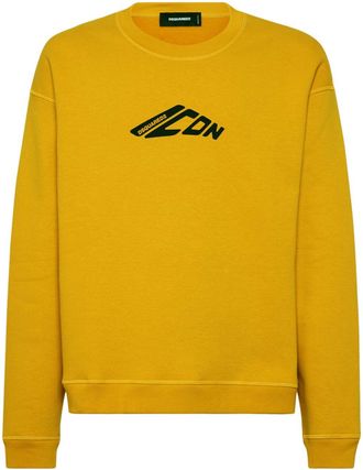Dsquared2 Felpa con stampa Icon - Giallo