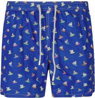 MC2 Saint Barth Dog Surfing 61 Ultralight Zwemshort - Heren - Strandmode - Veelkleurig - M - Polyester - Badmode