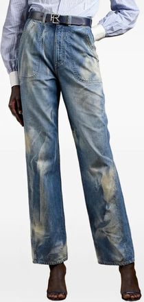 Ralph Lauren Collection Jeans Driss dritti con effetto schiarito - Blu