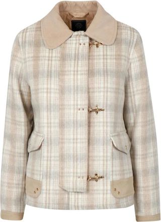 Fay 3 Ganci Jacket - Dames - Zomerjassen - Beige - L - Wol - Jassen