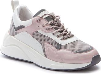 Keddo Keddo, Schoenen, Dames, Roze, 37 EU, Leer, Roze Sneakers voor Vrouwen