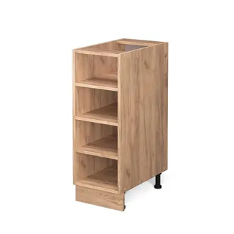 Vicco Scaffale Da Cucina Fame-line, Quercia Dorata, 30 Cm Senza Piano Di Lavoro Vicco