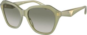 Emporio Armani EA4221 61168E Womens Sunglasses Green Size 56