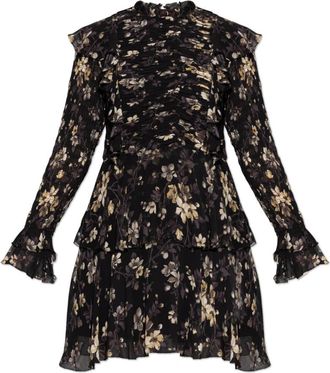 AllSaints Portia Dress - Dames - Korte kleedjes - Zwart - 2XS - Polyester - Kleedjes