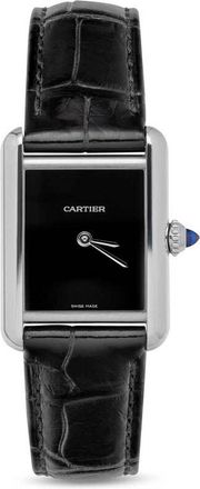 Cartier Pre-owned Cartier Tank Black Dial Ladies Watch WSTA0071