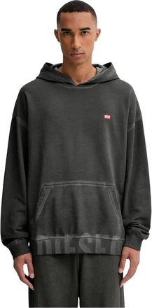 Diesel S-Boxt-Hood-T4 Hoodie - Heren - Hoodies - Grijs - 2XL - Katoen - Hoodies & sweatvesten