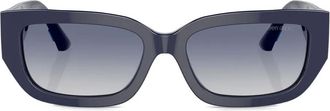 Jimmy Choo Eyewear acetate rectangle sunglasses - Blue