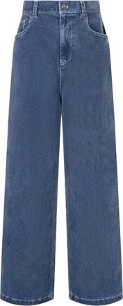 STUDIO TOMBOY high-waist corduroy pants - Blue