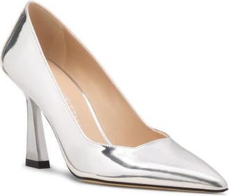 Stuart Weitzman Vinnie 85 Pump in Silver at Nordstrom, Size 6.5
