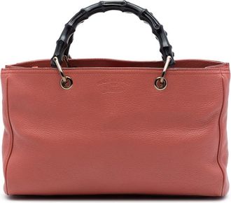 Gucci Pre-owned Gucci Medium Calfskin Bamboo Shopper Satchel Unisex 3P7U5SR03H8Z4ULM