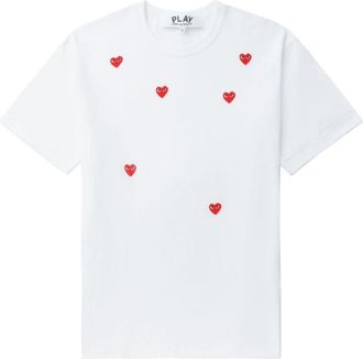 Comme Des Garçons White Crewneck Printed T-Shirt