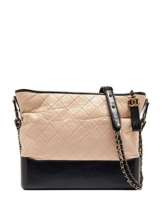 Chanel Borsa a spalla Gabrielle grande anni 17-18 - Toni neutri