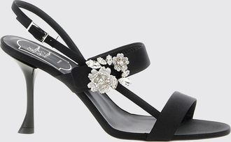 Roger Vivier Sandalo Efflorescence Roger Vivier in raso con fibbia gioiello