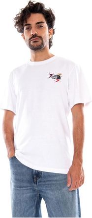 The North Face U Off Piste Embro Rlx SS Tee Graphic - Heren - Outdoor shirts - Wit - S - Katoen - Fitness