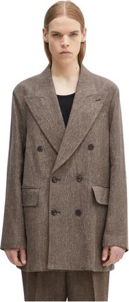 Our Legacy Sharp DB Blazer - Heren - Blazers - Bruin - L - Katoen - Jassen