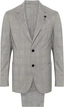 Lardini Single Breasted Suit Set - Heren - Business pakken - Grijs - L - Wol - Kostuums