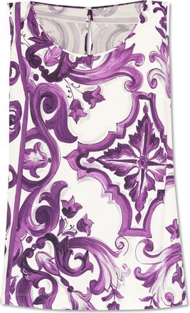 Dolce & Gabbana Top With majolica Print
