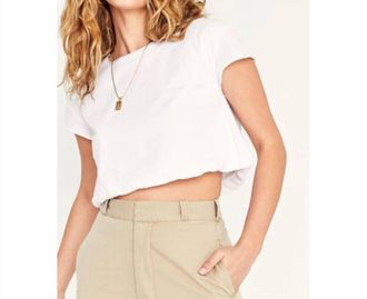 Bloomingdale's Celini Bubble Tee In White