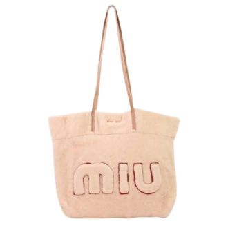Miu Miu Pre-owned Tote Bags, female, Pink, Size: ONE SIZE Pre-owned Shearling Tote Bag