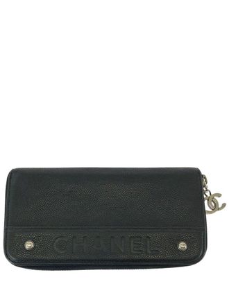 Chanel Caviar Skin Coco Mark Long Wallet (Authentic Pre-Loved)