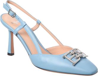 Bally Eva 85 Leather Slingback Pump