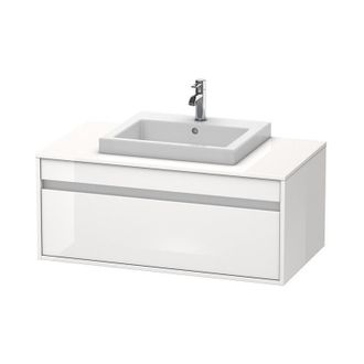 Duravit Duravit Ketho M&oacute;dulo Mural 6795, 1 Extra&iacute;ble, 1000mm, Para 1 Lavabo Empotrado, Centralizado, Color (frente/cuerpo): Decoraci&oacute;n Pino Plata - Kt67950313