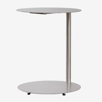 Sklum Mesa Auxiliar Redonda &Oslash;40 Cm En Acero Inoxidable Geninda Sklum