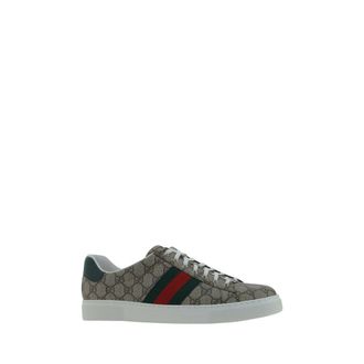 Gucci GG Jacquard Low Top Sneaker - Beige