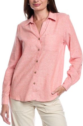Jones New York Button Front Linen-Blend Tunic