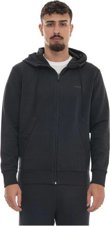 HUGO BOSS Hombre, Sudaderas, Azul, Talla: S