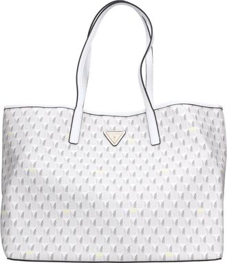 Guess Faux Leren Shopper - Dames - Shoppers - Wit - ONE Size - Leer - Tassen