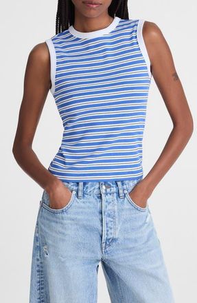 Madewell The 90s Compact Cotton Shell Tank in Retro Blue at Nordstrom, Size Xx-Large