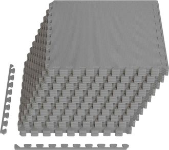 vidaXL Tapete Para Piscina 40 Uds. Gris 14,4 M&sup2; Espuma Eva Vidaxl
