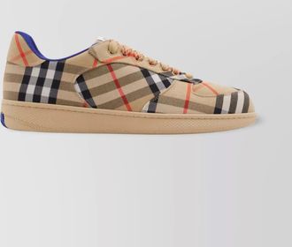 Burberry check low-top sneakers