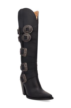 Dingo Spurwest Over the Knee Western Boot in Black at Nordstrom, Size 7.5