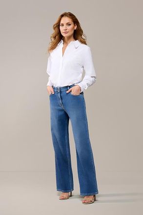 Mart Visser Livia Denim Broek Medium Blauw Denim