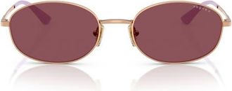 Vogue Eyewear 56mm Oval Sunglasses in Rose Gold at Nordstrom