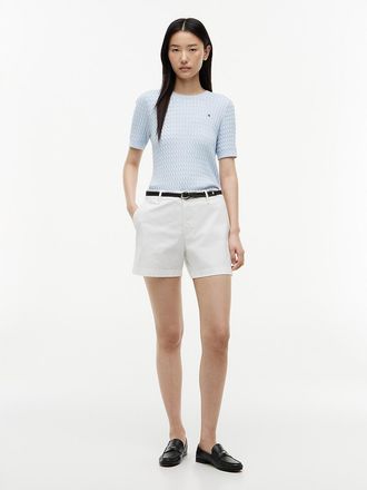 Tommy Hilfiger Womens Classic 5 Short - Optic White TH - 16