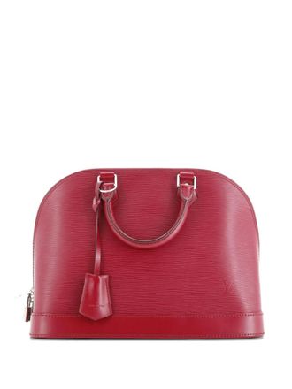 Louis Vuitton Alma Handbag Epi Leather PM satchel - Rosso