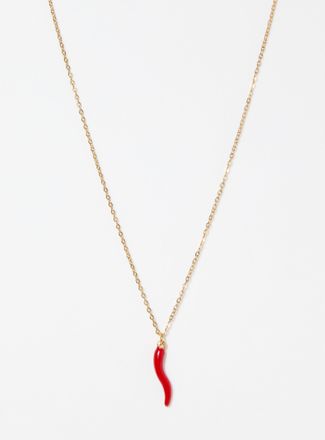 Simons Womens Red pepper necklace