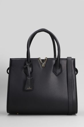 Via Roma 15 Tote In Black Leather