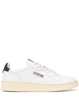 Autry White Low Top Logo Sneakers