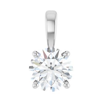 Diamond2Deal 14k Gold 1ct Lab-Grown Diamond Pendant