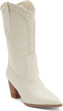 Billini Fulya Cowboy Boot in Ivory at Nordstrom Rack, Size 10