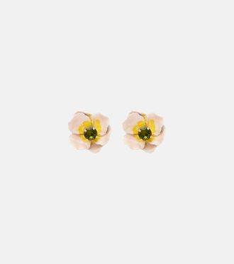 Simone Rocha Blooming Poppy embellished earrings