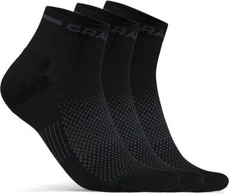 Craft Core Dry Mid Sock 3-Pack Velosocken - Unisex | schwarz