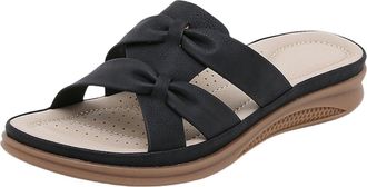 Generic orthopedic arch support slippers wedge sandals for women footbed sandals design contoured style arch support orthopedic foot pain relief durable non s